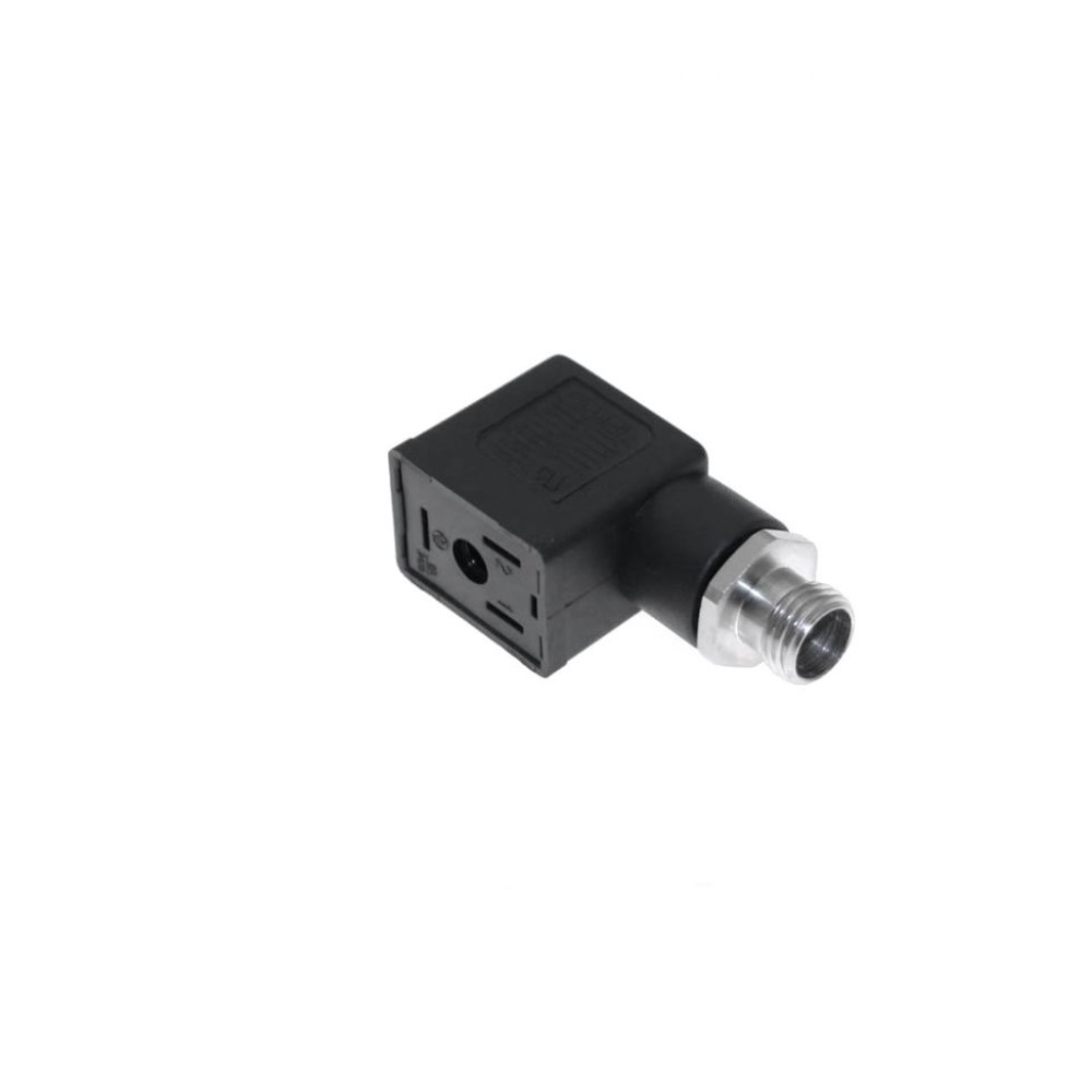 MENCOM SOLENOID VALVE ADAPTER FORM B IND 2+G/4 PIN M12 MALE 250VAC/DC (BK)